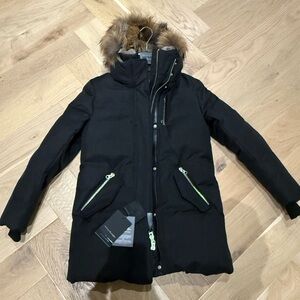 BNWT Mackage Marla Parka - women size small in black